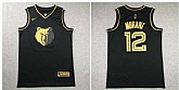Grizzlies 12 Ja Morant Black Gold Nike Swingman Jersey,baseball caps,new era cap wholesale,wholesale hats